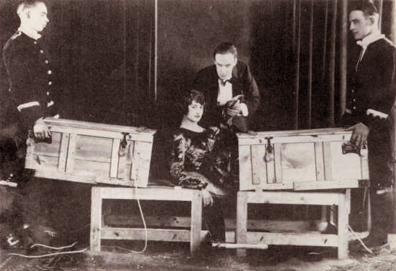 P. T. Selbit Sawing a Woman in Two